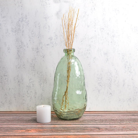 Aria tall vase green