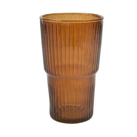 Lila drinking glass amber L