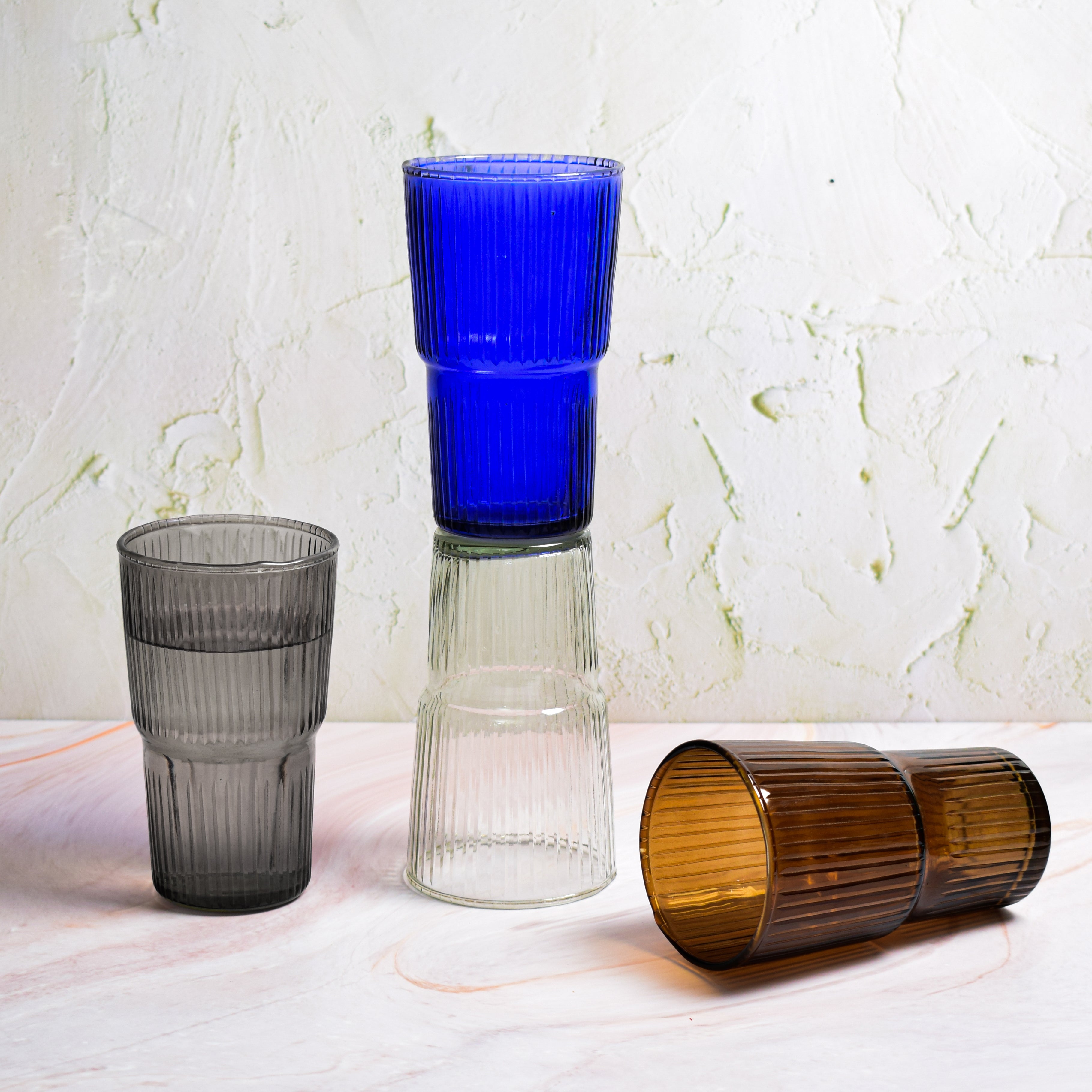 Lila drinking glass charcoal L