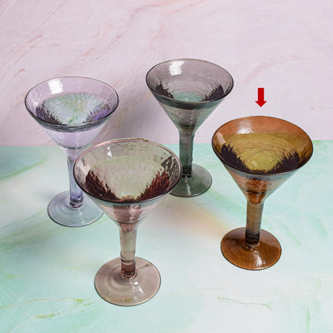 Lila cocktail glass amber