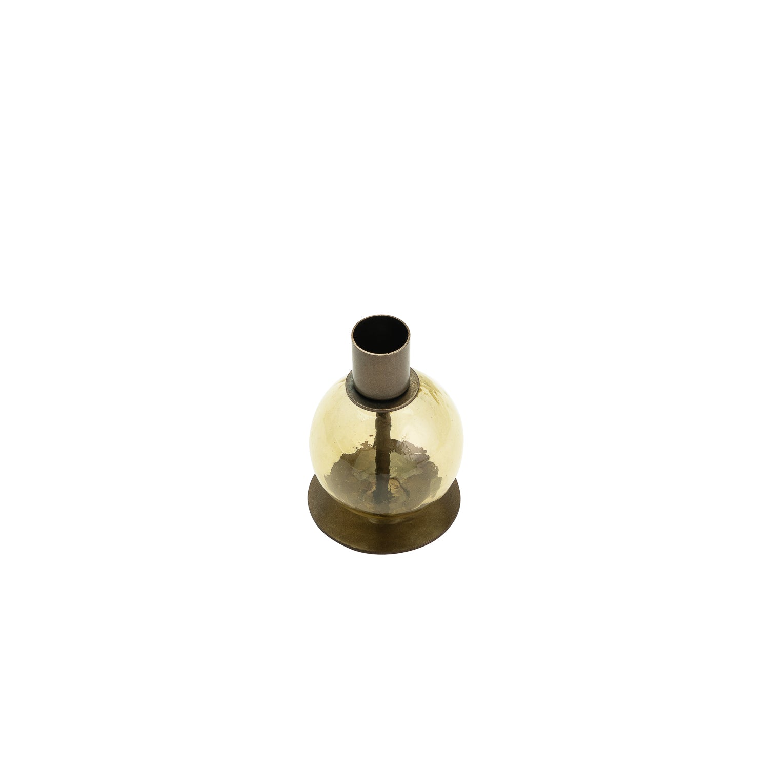 Kefi round candleholder olive