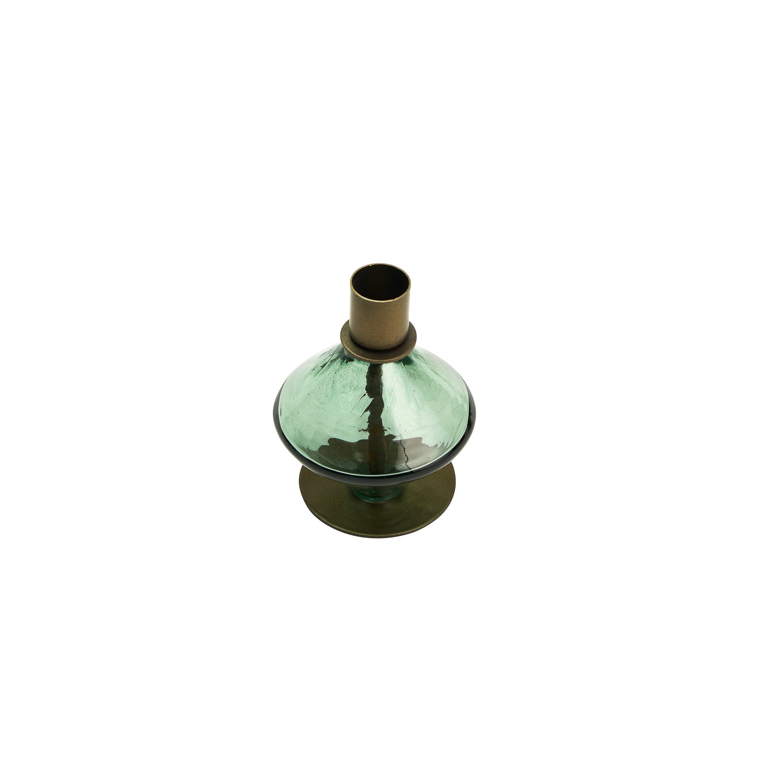 Kefi diamond candleholder green