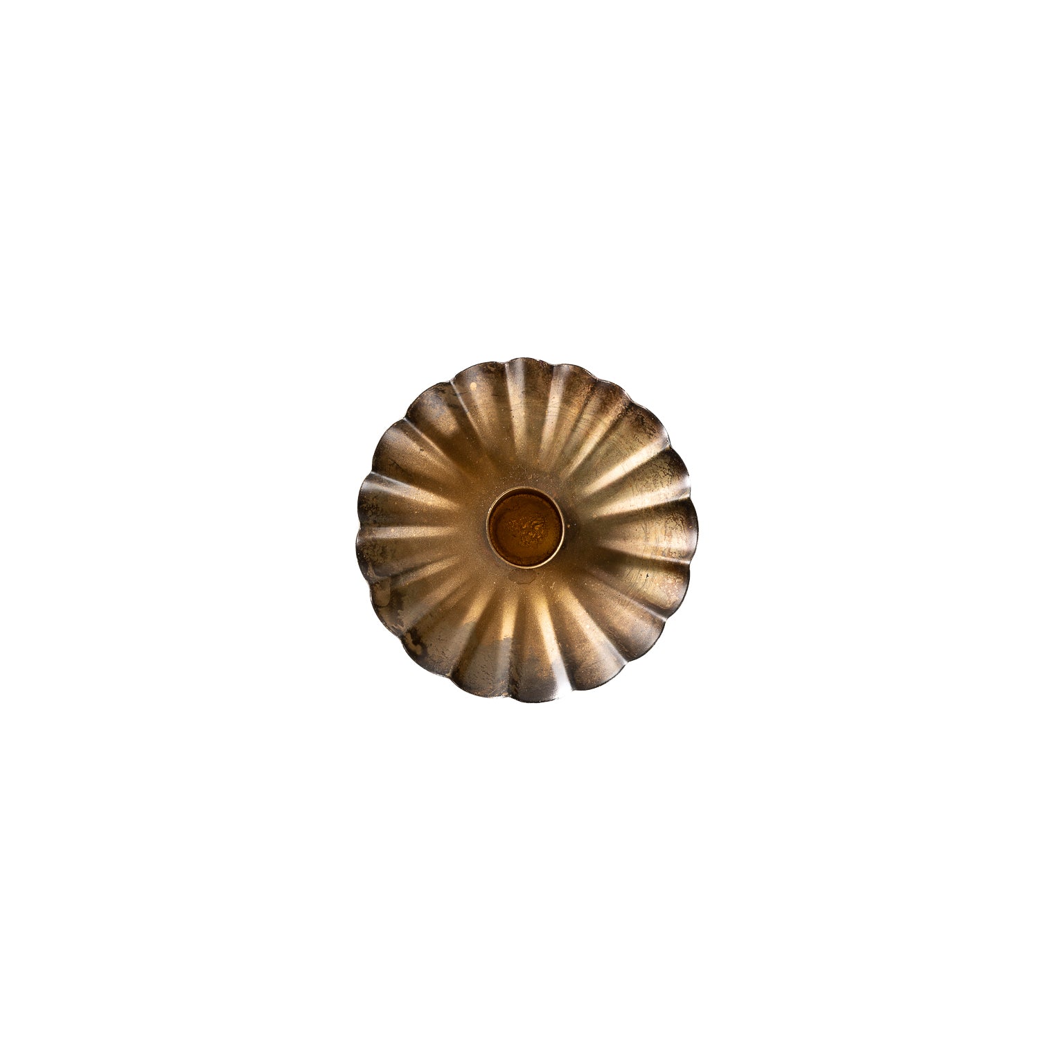 Inej floral candleholder gold