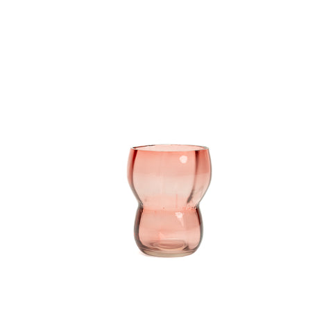 Evara drinking glass peach S