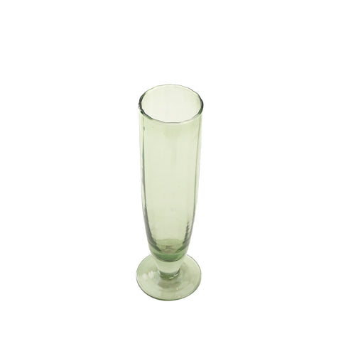 Nina tall wine glass green