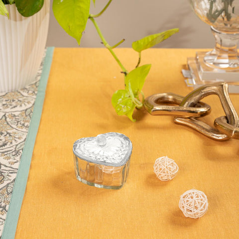 Lily heart jar