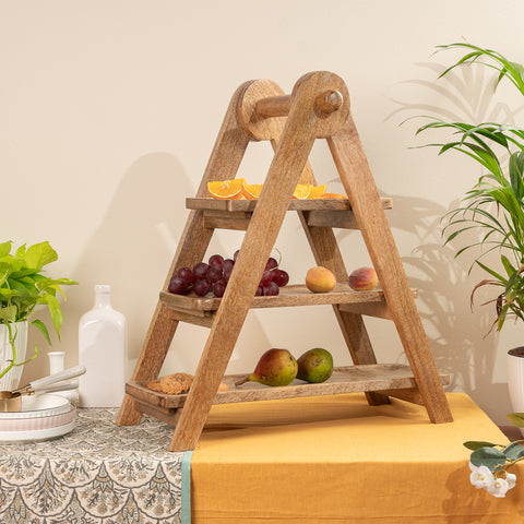 Cedar dessert stand