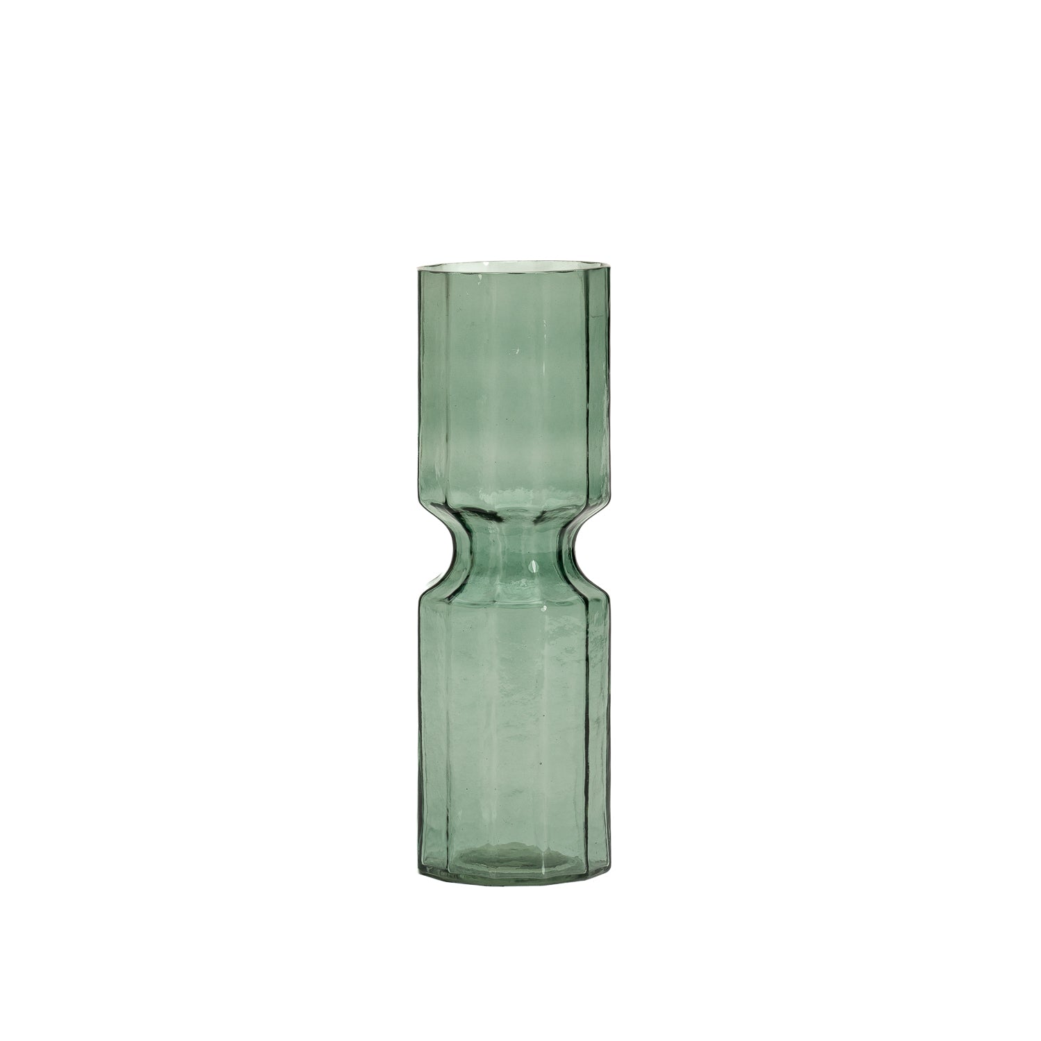 Elle fluted vase olive L