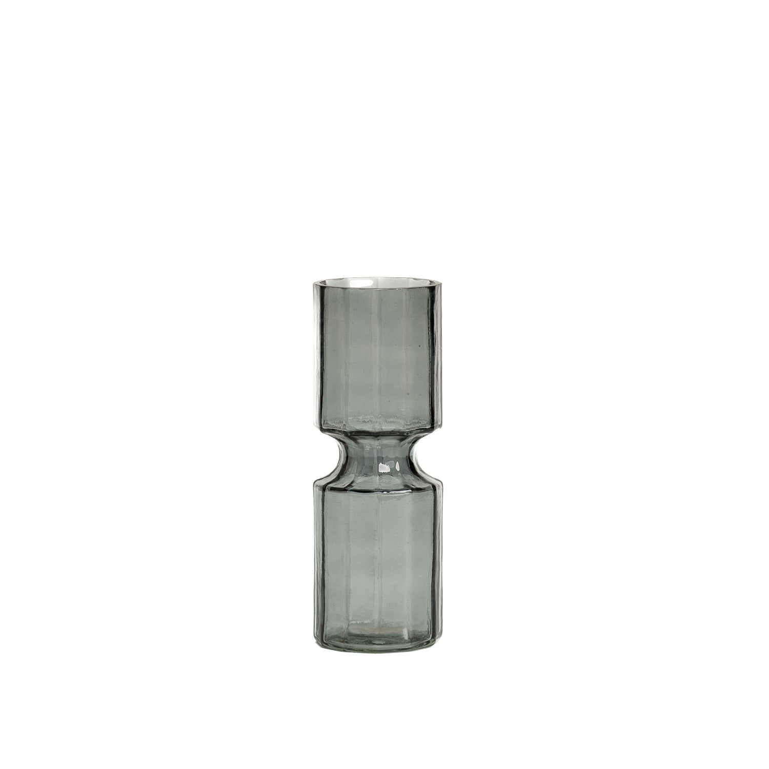 Elle fluted vase smoke s