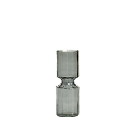 Elle fluted vase smoke s
