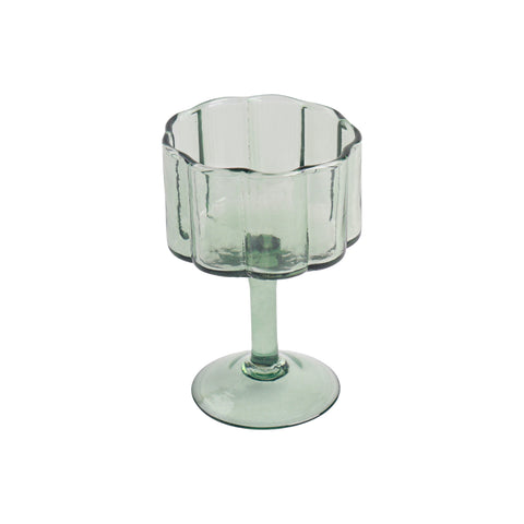 Daisy Wine Glass Green S
