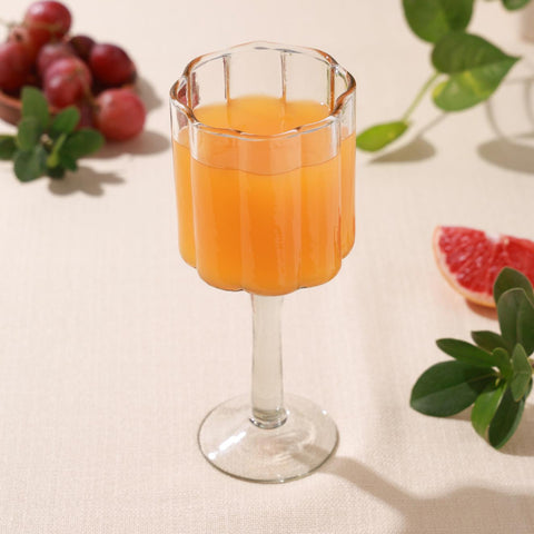 Daisy Wine Glass Clear L
