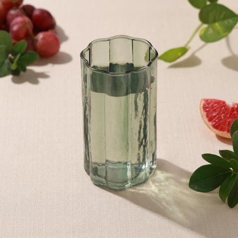 Daisy Drinking Glass Green