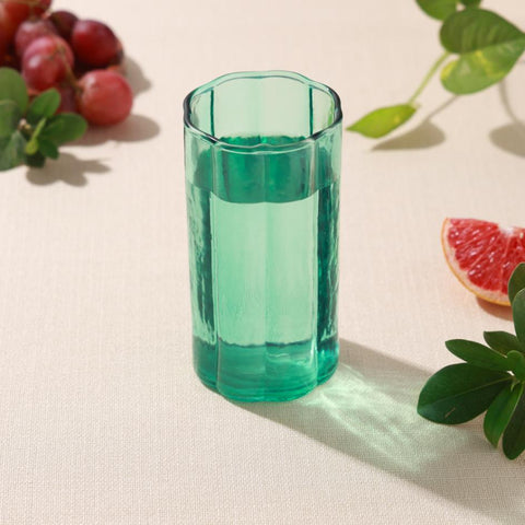 Daisy Drinking Glass Blue