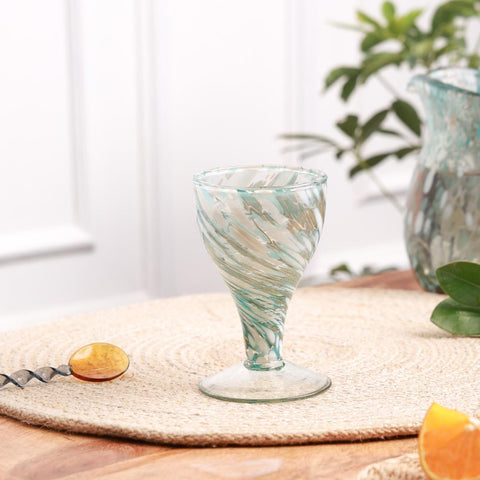Hazel Marine Wine Glass