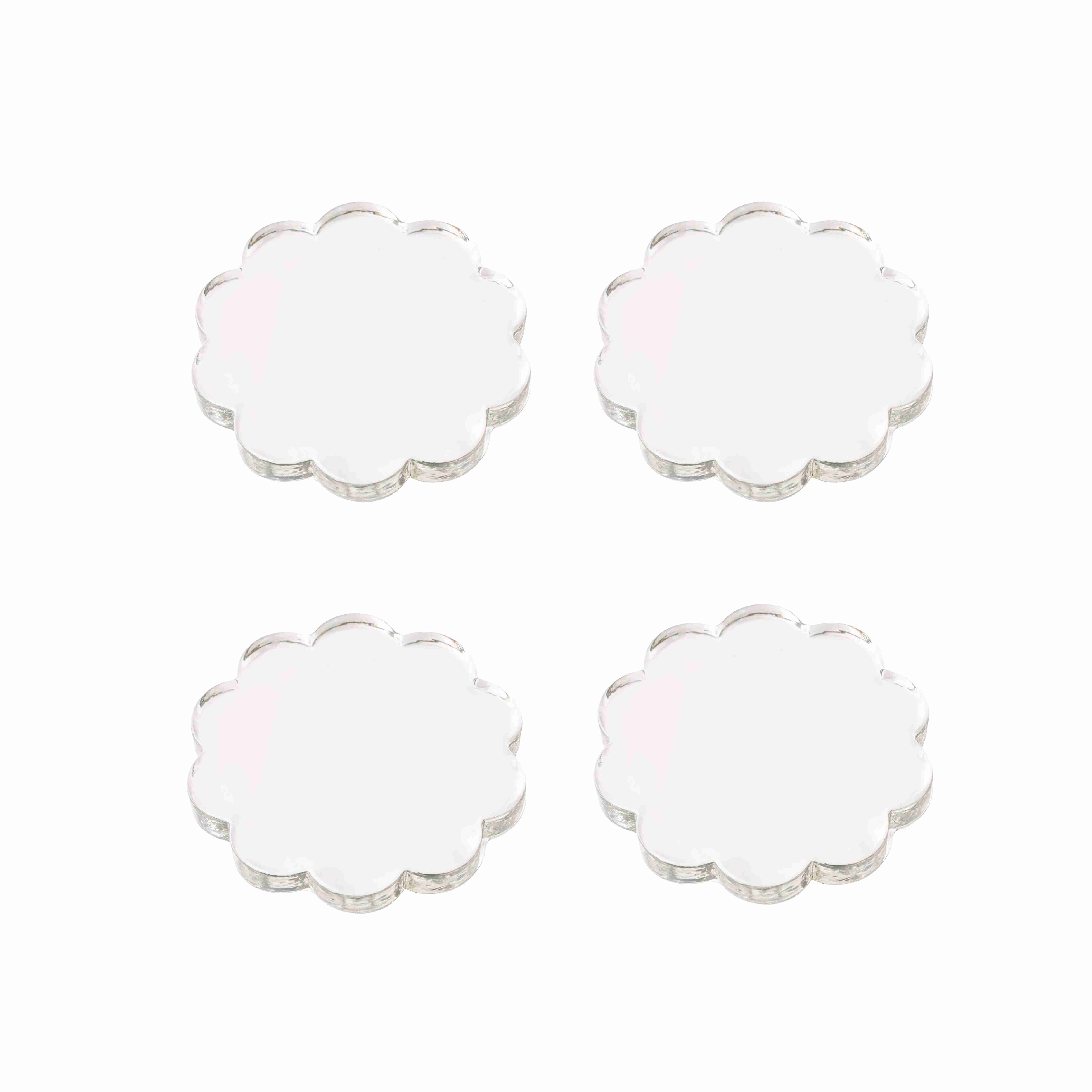 Daisy Coaster Clear S/4