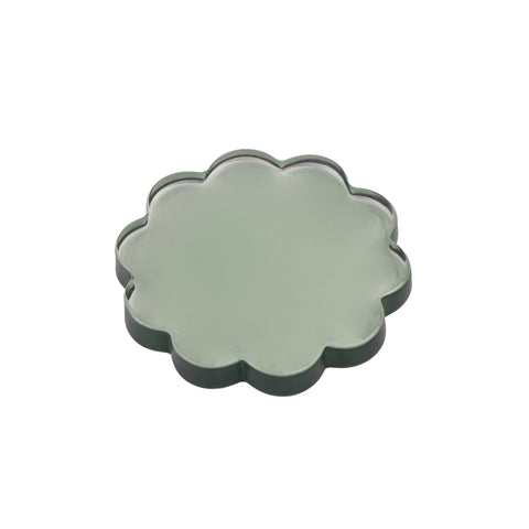 Daisy Coaster Green S/4