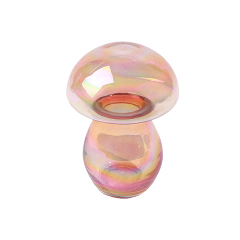 Alora Mushroom Candleholder/Jar Peach L