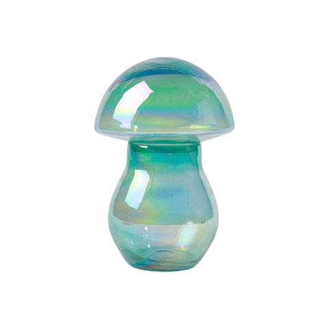 Alora Mushroom Candleholder/Jar Blue L