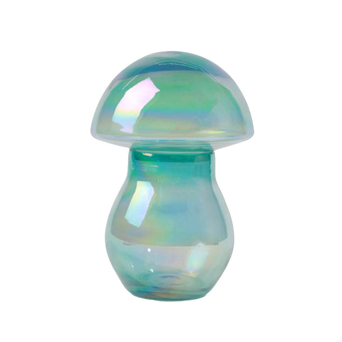 Alora Mushroom Candleholder/Jar Blue S