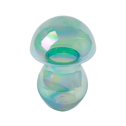 Alora Mushroom Candleholder/Jar Blue S
