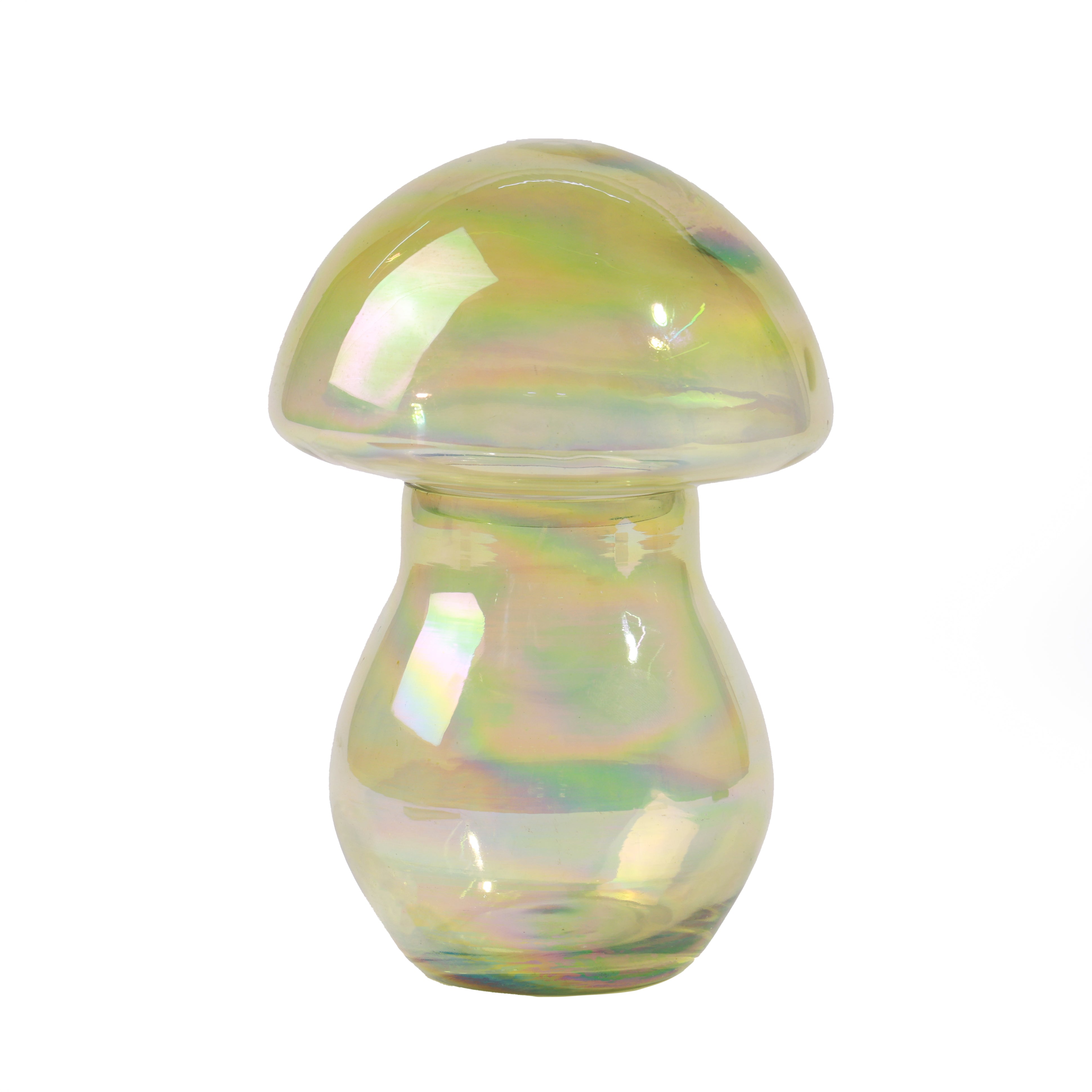 Alora Mushroom Candleholder/Jar Green S