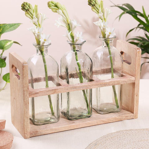 Dahlia Bottle Vase Set