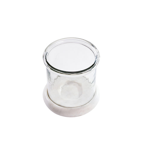Esme Marble Glass Candleholder S