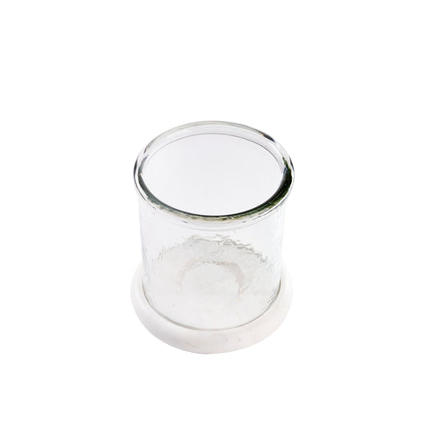 Esme Marble Glass Candleholder L