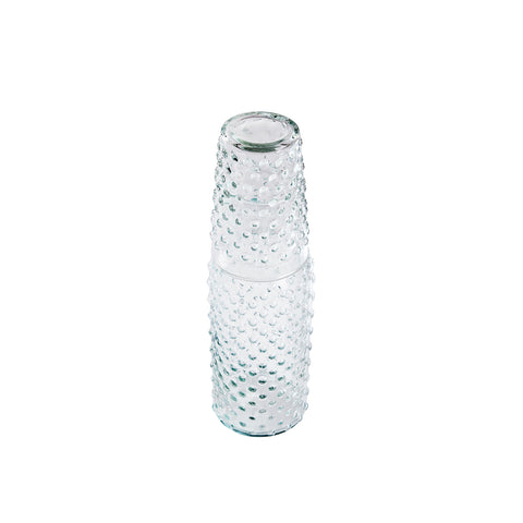 Aria Ribbed Carafe and glass set Clear