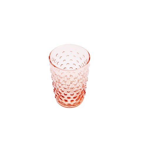 Aria Ribbed Carafe and glass set Peach