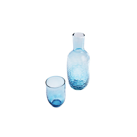 Aria Carafe and glass set Aqua