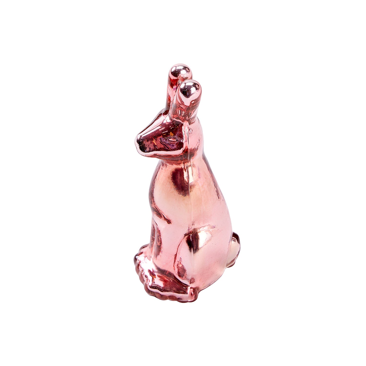Easter Glass Bunny Peach