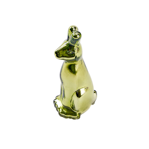 Easter Glass Bunny Green