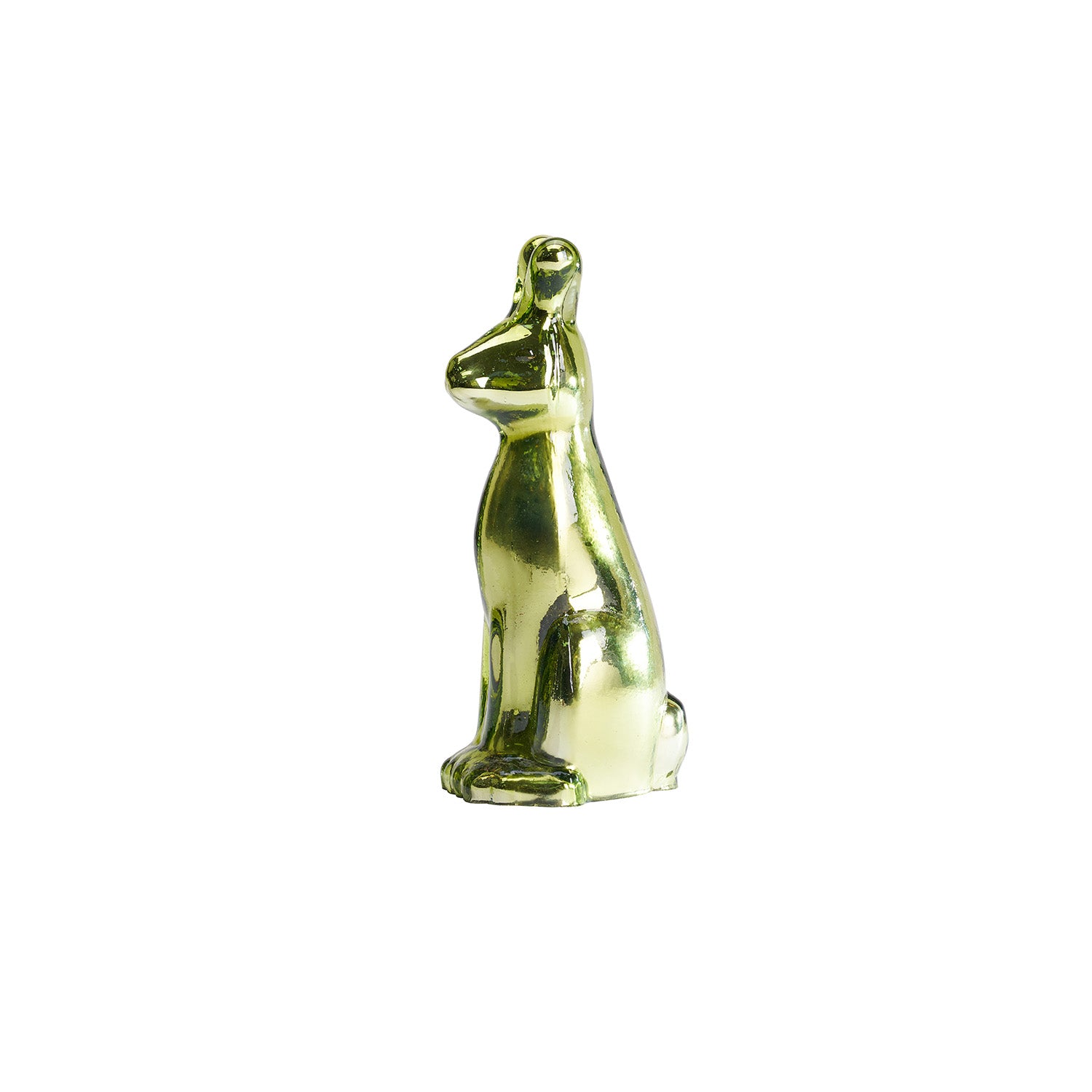 Easter Glass Bunny Green