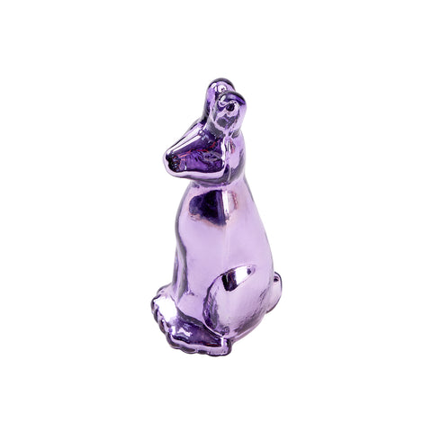 Easter Glass Bunny Lavender