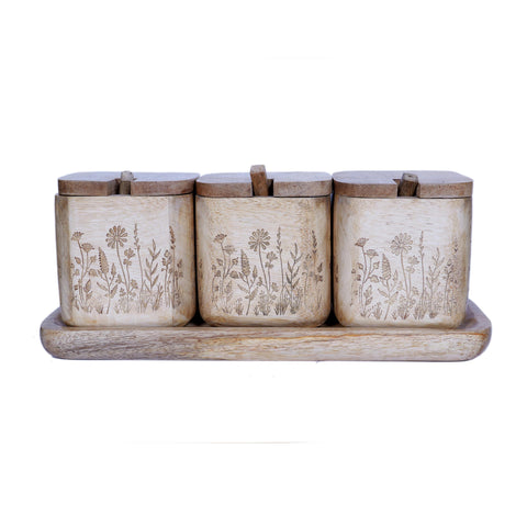Nida Spice Jar S/3