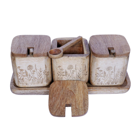 Nida Spice Jar S/3