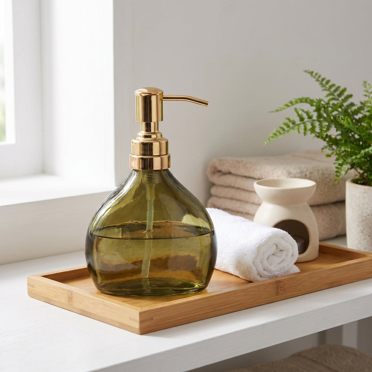 Clara Round Dispenser Green