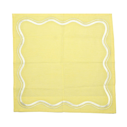 Leena Scallop Napkin Yellow