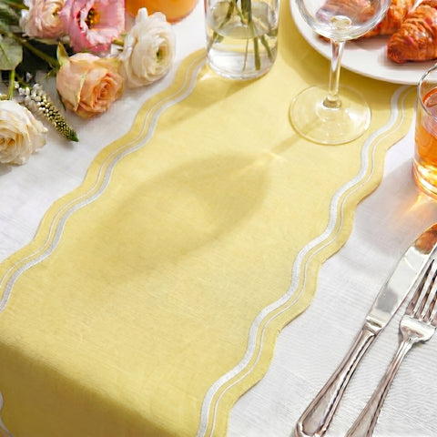 Leena Scallop Runner Yellow