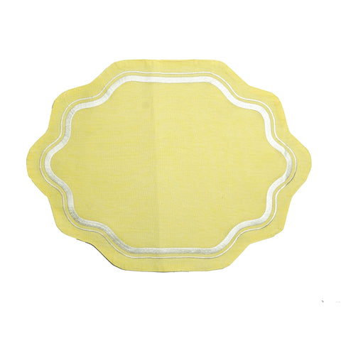 Leena Scallop Table Mat Yellow