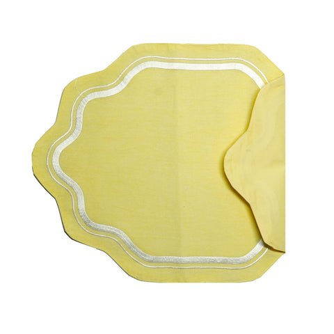 Leena Scallop Table Mat Yellow