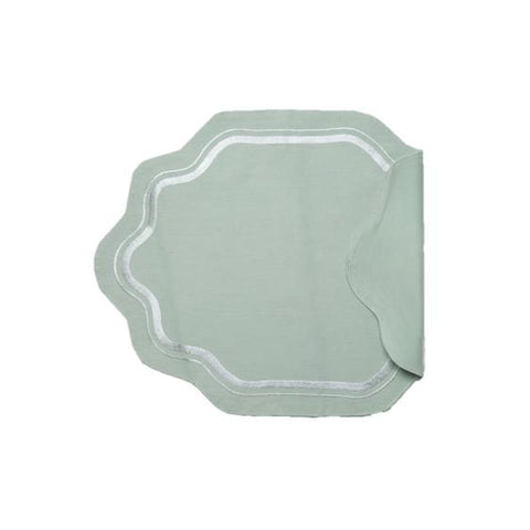 Leena Scallop Table Mat Green