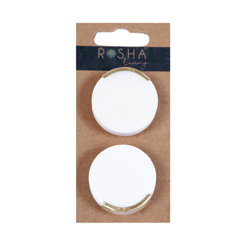 Asha Round Marble Doorknob