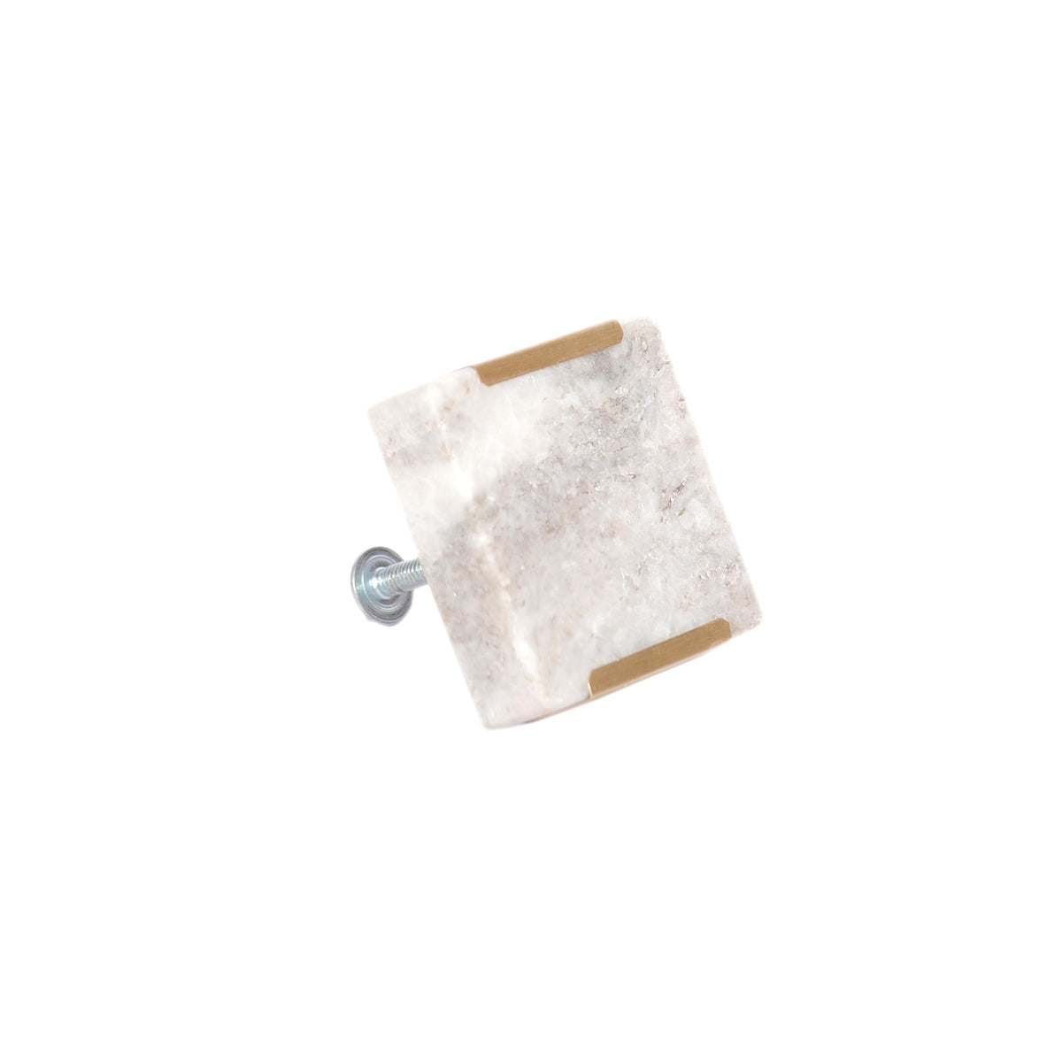 Asha Square Marble Doorknob