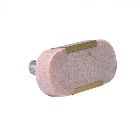 Asha Oval Marble Doorknob