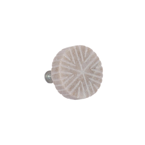 Asha Ribbed Marble Doorknob