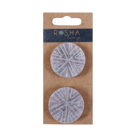 Asha Ribbed Marble Doorknob